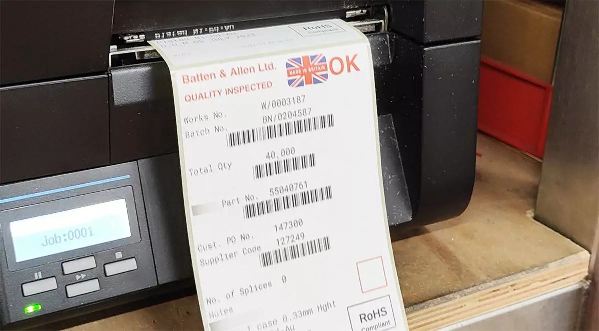 Automated customer facing labels printing